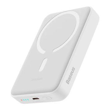 Power Bank10 000 mah Baseus Magnetic Mini Air 20W wireless quick charging white 00710 фото