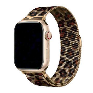 Ремінець Apple watch 38/40mm Milanese Loop leopard 42558 фото