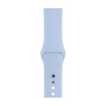 Ремінець Apple watch 42/44/45mm silicone light blue 33310 фото