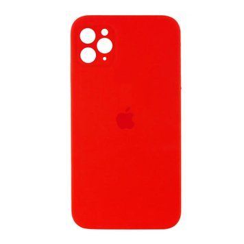 Silicone case Full camera iPhone 12 Pro Max red 32493 фото
