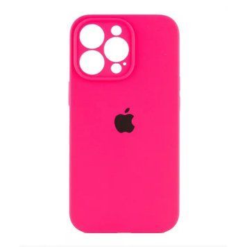Silicone case Full camera iPhone 15 Pro Max pink neon 34451 фото