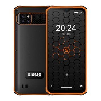 Смартфон Sigma X-Treme PQ56 6/128 4G NFC Black-Orange UA 34067 фото