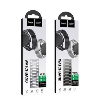 Універсальний ремінець Hoco WH06 20mm Steel silver 38954 фото