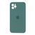 Silicone case Full camera iPhone 14 Pro Max pine green 10306 фото