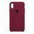 Silicone case iPhone X/XS marsala 03724 фото