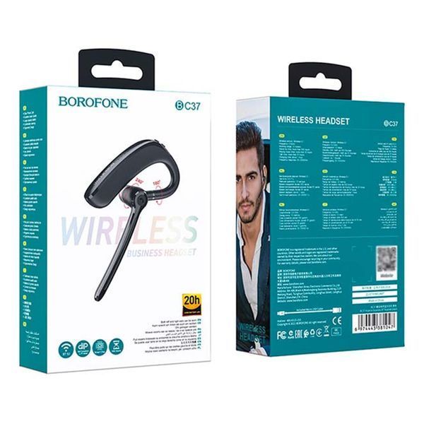 Bluetooth гарнітура Borofone BC37 black 35836 фото