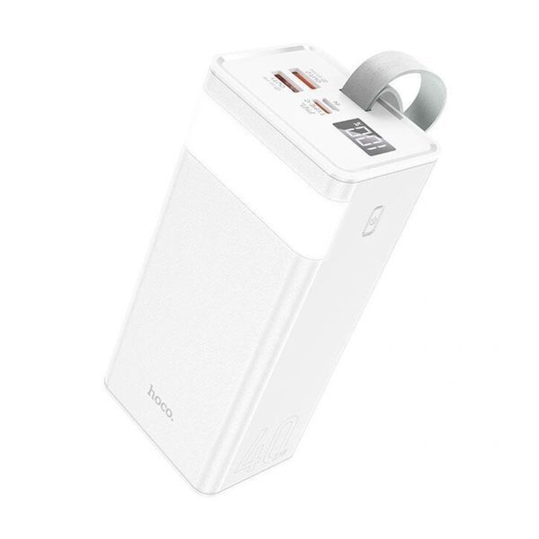 Power bank 50 000 mah Hoco J86A 2,5 W PD/QC 3.0 фонарик, дисплей 2USB/Type-C white 00181 фото