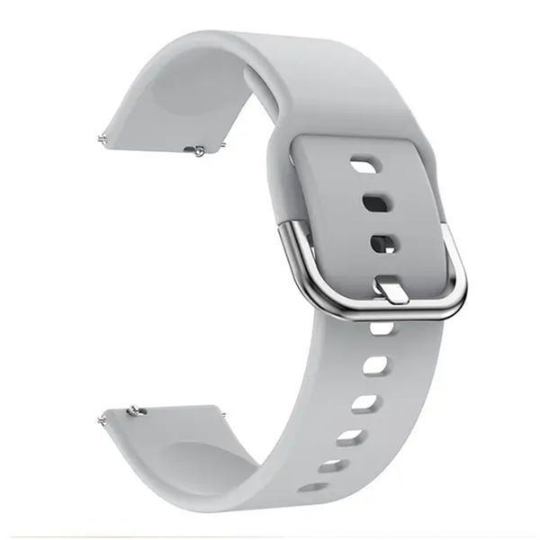 Ремінець Apple watch 38/40/41/SE silicone silver 25616 фото