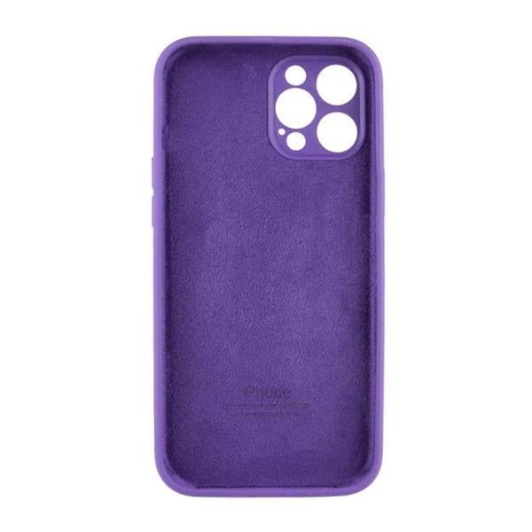 Silicone case Full camera iPhone 15 Pro Max purple 43521 фото