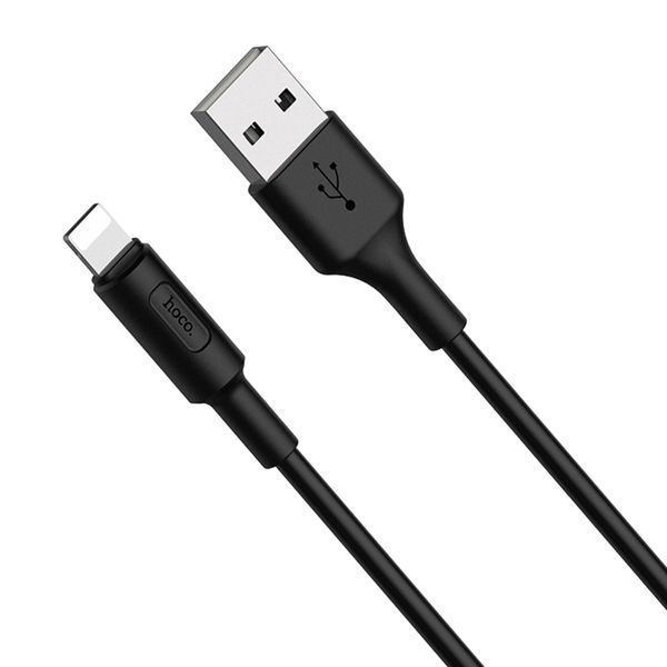USB Cable Hoco Lightning X25 1m black 19171 фото