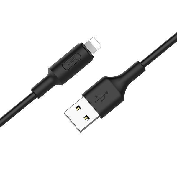 USB Cable Hoco Lightning X25 1m black 19171 фото
