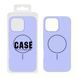 Silicone case iPhone 16 Pro Max with MagSafe Premium light purple 43392 фото 2