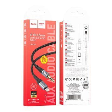 AUX Hoco UPA26 3.5 to lightning 1m black 37276 фото