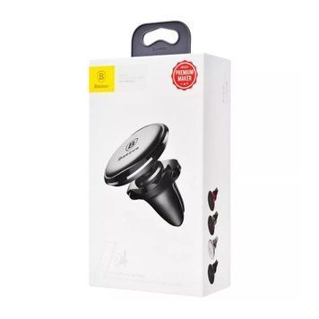 Автотримач Baseus Magnetic Air Vent Car Mount With Cable Clip black 19847 фото