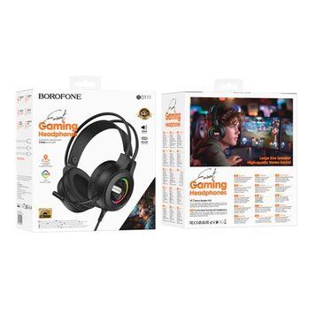 Навушники для комп'ютера Borofone BO111 black 45380 фото