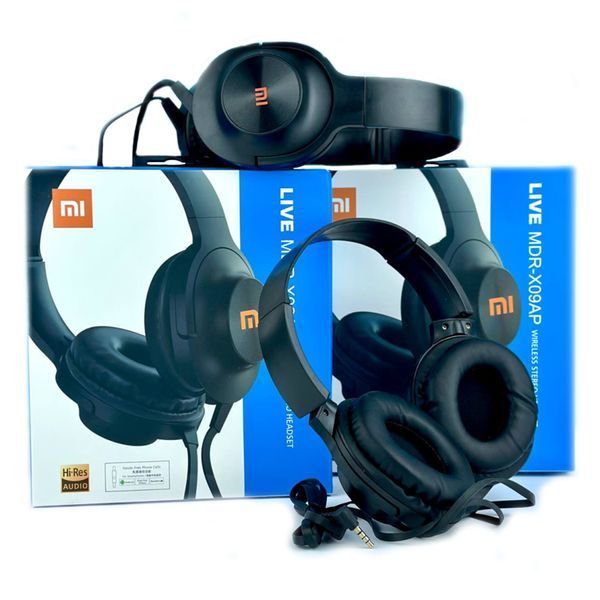 Навушники Big Xiaomi Mi Live MDR-X09AP + мік black 04410 фото