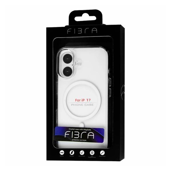 Силікон iPhone 17 Air Fibra Crystal with MagSafe clear 45752 фото
