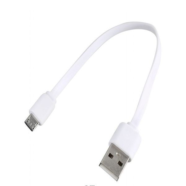 USB Cable micro USB пакетик 20mm black 18194 фото