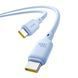 Cable Baseus Silky Series Fast Charging Type-C to Type-C 100W (1m) blue 44434 фото 3