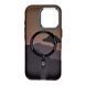 Накладка iPhone 15 Pro with MagSafe Fibra Carbonite green-orange 45707 фото 3