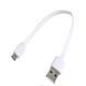 USB Cable micro USB пакетик 20mm black 18194 фото 2