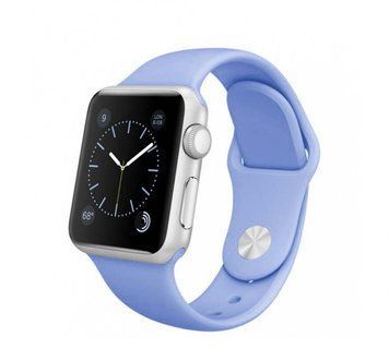 Ремінець Apple watch 42/44/45mm silicone lilac cream 21811 фото