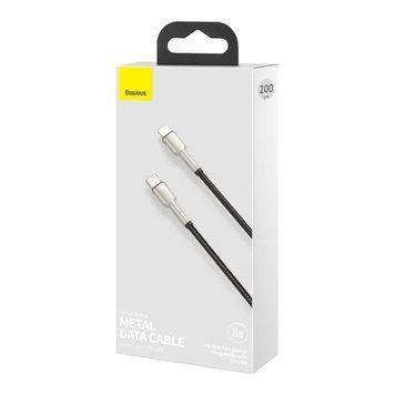 Cable Baseus Cafule Metal Type-C to Lightning PD 20W (1m) black 02955 фото