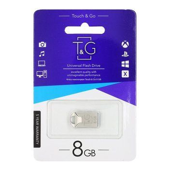 USB Flash 8 GB T&G 106 Metal Silver UA 20687 фото