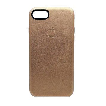 Накладка iPhone 7/8 шкіра gold 12569 фото