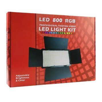 Панель відео/фото лампа LED880 RGB 2АКБ/ЯМЗП/3200К-6500К/40W/285*170мм 43189 фото