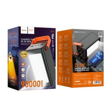 Power bank 90 000 mAh Hoco J107 22.5W PD20W+QC3.0 LED Display black 36329 фото