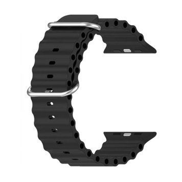 Ремінець Apple watch 42/44/45mm ocean band black 31007 фото