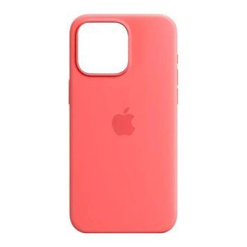 Silicone case iPhone 15 Pro Max with MagSafe guava 34564 фото