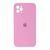Silicone case Full square close camera iPhone 11 Pro pink 29377 фото