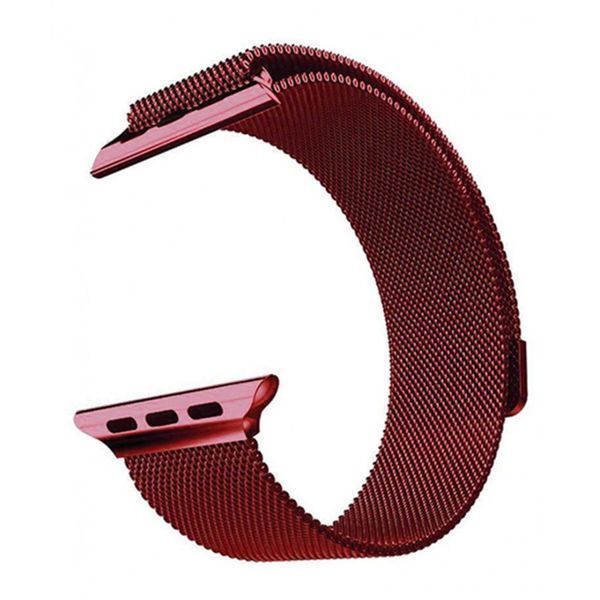 Ремінець Apple watch 38/40mm Milanese Loop red 35584 фото