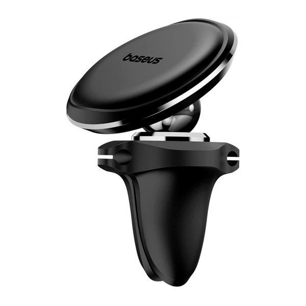 Автотримач Baseus Magnetic Car Mount with Cable Clip Air Vent Version black 45560 фото