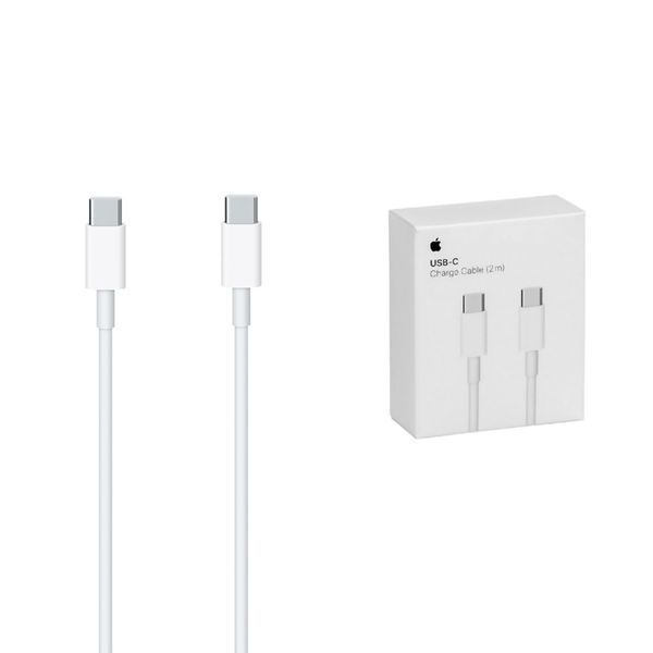 Cable Apple Type-C to Type-C 2m white 39165 фото