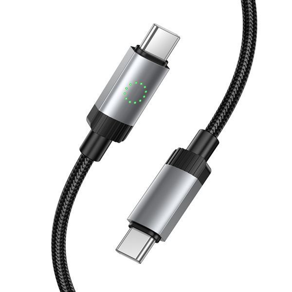 Cable Hoco Type-C to Type-C X117 60w 1m black 30801 фото