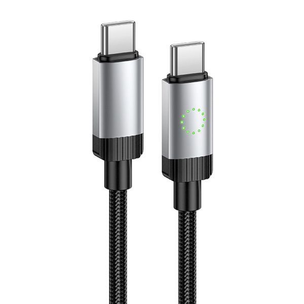 Cable Hoco Type-C to Type-C X117 60w 1m black 30801 фото
