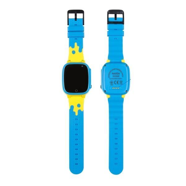 Дитячий годинник AmiGo GO 008 Milky GPS WI-Fi Blue -YellowUA 36384 фото
