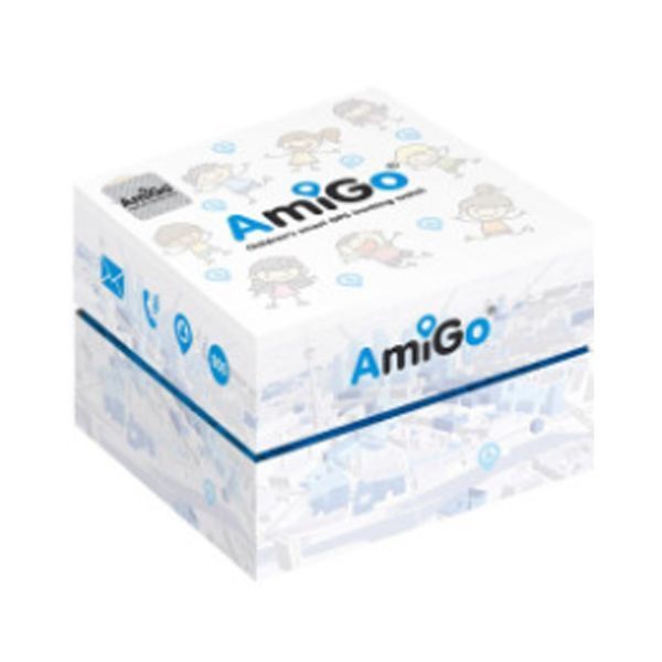 Дитячий годинник AmiGo GO 008 Milky GPS WI-Fi Blue -YellowUA 36384 фото