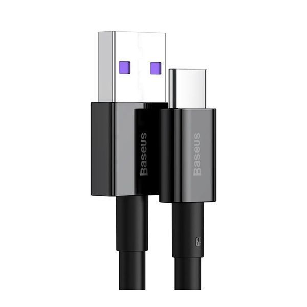 Кабель Baseus Superior Series (SUPERVOOC) Fast Charging Data Type-C 65W (1m) black 18601 фото