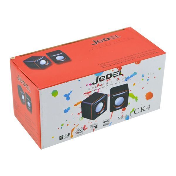 Колонка для комп'ютера Jedel CK4 mini black-orange 42855 фото