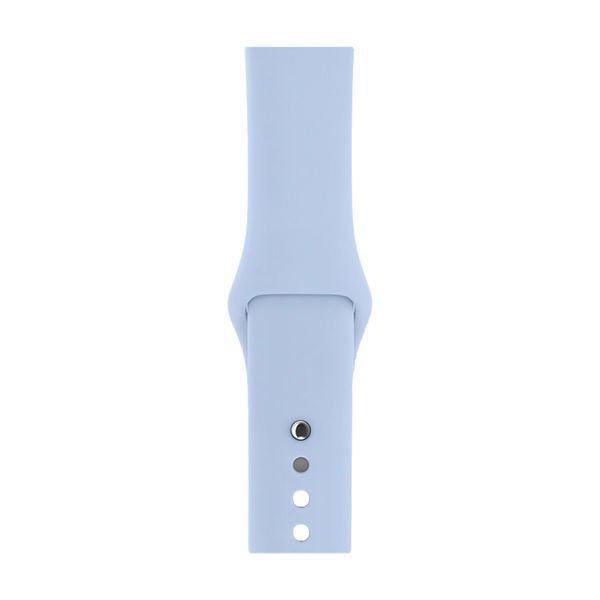 Ремінець Apple watch 42/44/45mm silicone lilac cream 21811 фото