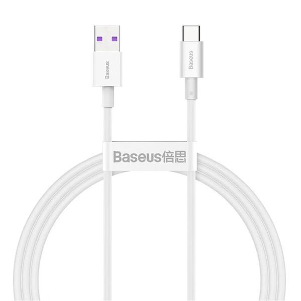 USB Cable Baseus Superior Series Fast Charging Type-C PD 66W (2m) white 19001 фото