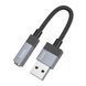 AUX Hoco UPA32D USB to Jack adapter black 20907 фото 2