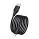 USB Cable Hoco Lightning X124 2.4A 1m black 44123 фото 2