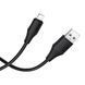 USB Cable Hoco Lightning X124 2.4A 1m black 44123 фото 3
