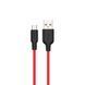 USB Cable Hoco micro usb X21 2.4A 1m red 04203 фото 1