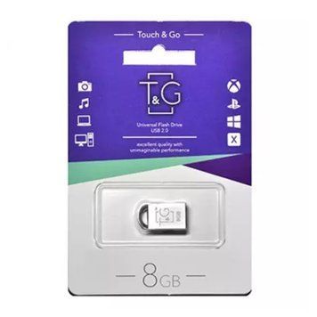 USB Flash 8 GB T&G 107 Metal Silver UA 20688 фото
